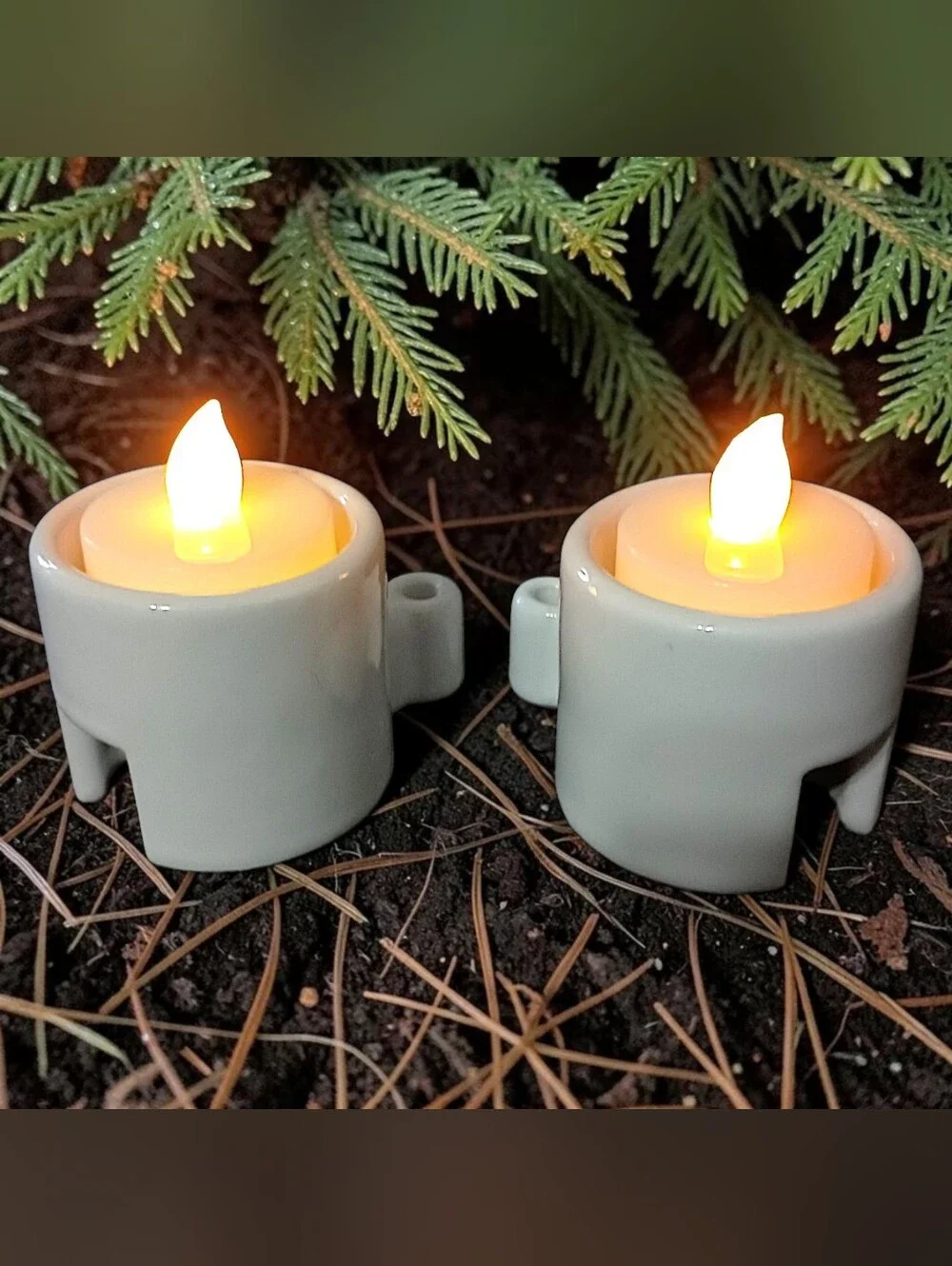 2 IKEA Tea Light Interlock Candle Holders PS Varmeljushallare Ehlen Johansson